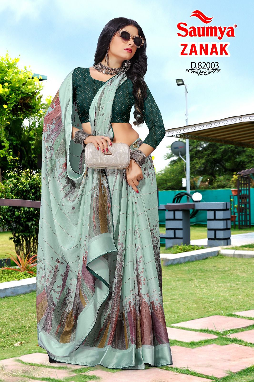 Zanak By Saumya Crape Digital Printed Sarees Wholesale Clothing Suppliers In India 